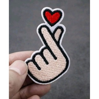 Patch Termocolante Coração Coreano
