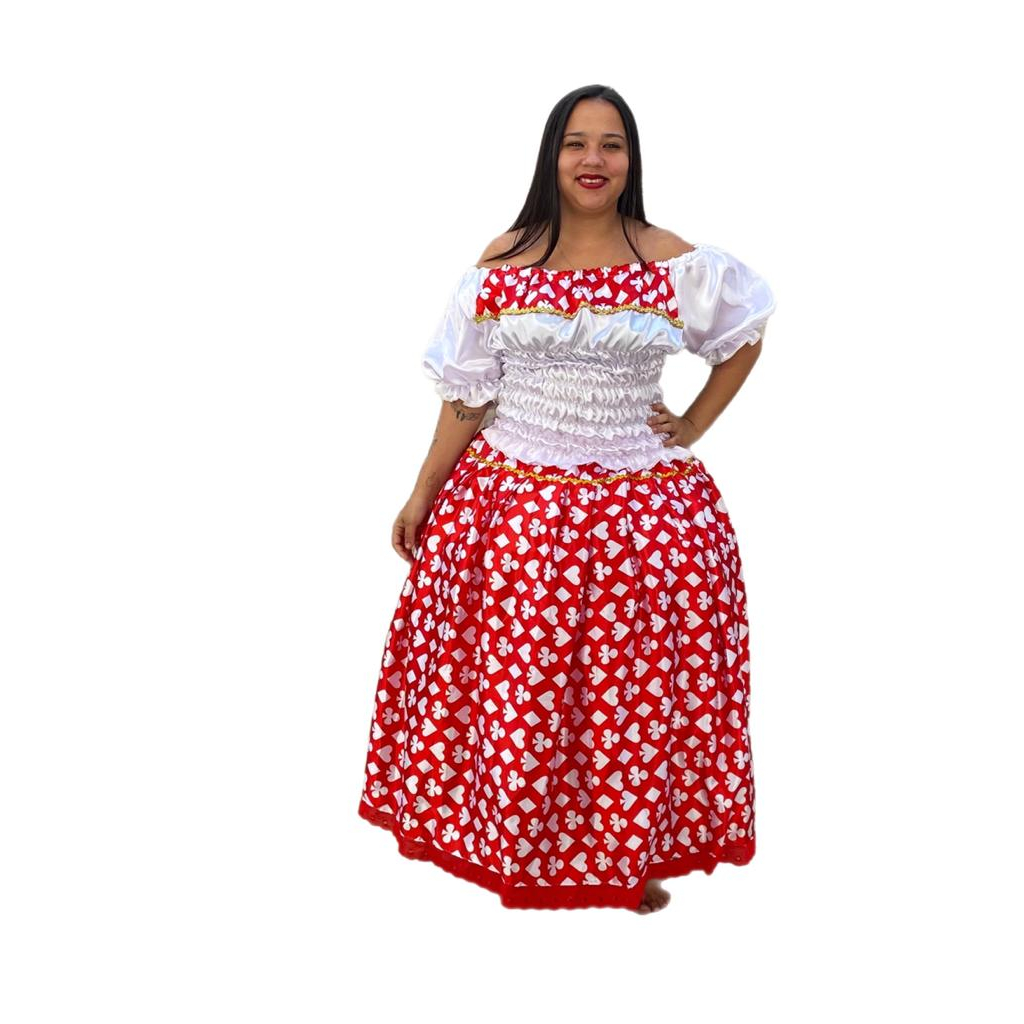 Roupa saia\bata malandra navalha pombagira cetim umbanda candomble