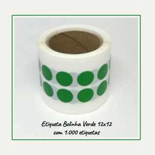 Etiquetas Adesivas Selo Bolinha de Lacre -1000 Un. -  Verde em Oferta na Shopee