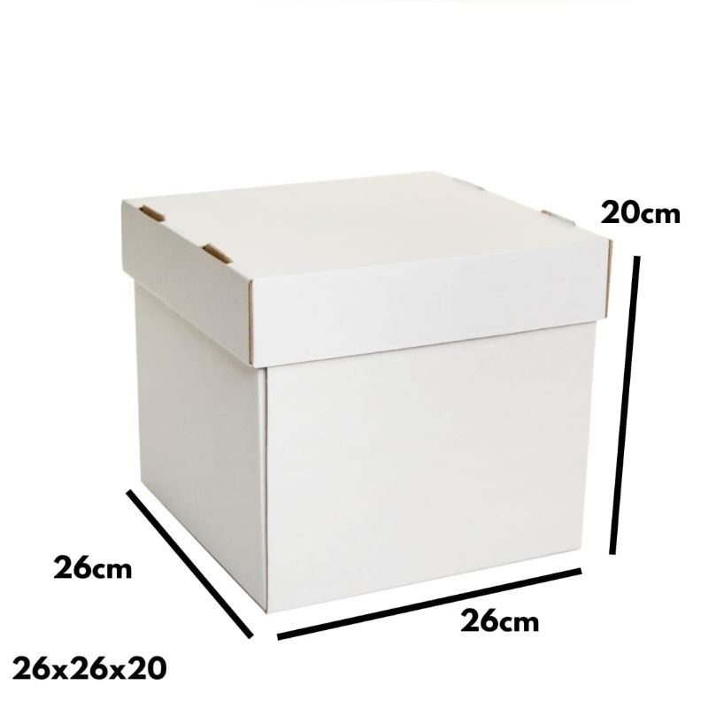10 CAIXAS QUADRADA PARA BOLO ALTA -5 CX 26X26X20 - 5 CX 30X30X18