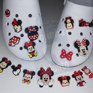 Pin Jibbitz | Minnie Mouse | Disney | Minnie | Desenhos | Personagens Botão Botons DIY Para Crocs ou Similar | Para Croc Coleção | Botão de Pinos | Botão Sapato