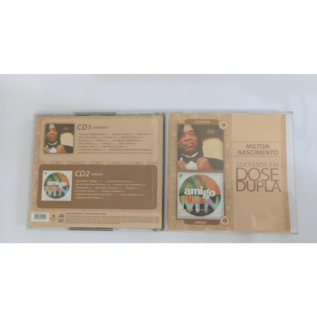 CD Milton Nascimento Sucessos em Dose Dupla Crooner / Amigo