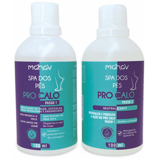 KIT PRO CALO - AMOLECEDOR DE CALOS E CUTÍCULAS 100ml + NEUTRALIZANTE MAHAV - SPA DOS PÉS em Oferta na Shopee