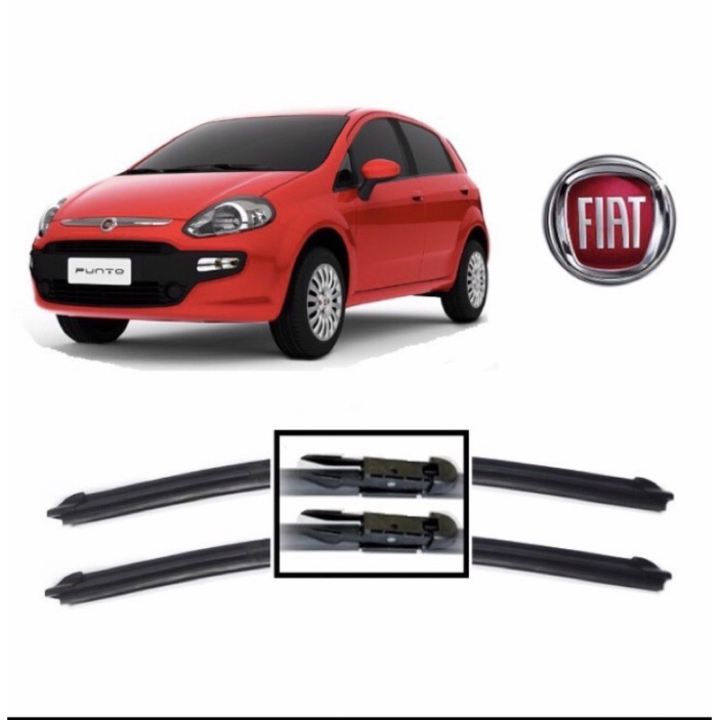 (Ref:2615H02) Par de palheta limpador de para-brisas especial para FIAT Punto ano 2008--2020;Linea 2008--2016;GM Omega III 2008--2013;Sonic/Sonic Sedan 2012--2014.
