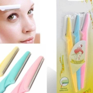 Lâminas Sobrancelha e Rosto Kit Com 3 Navalha Depilação Dermaplaning design
