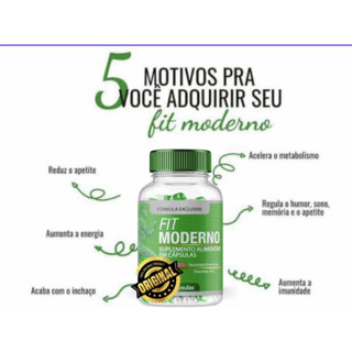 FIT MODERNO ORIGINAL LOJA OFICIAL PROMOCAO 1 POTE DE 60 CAPS