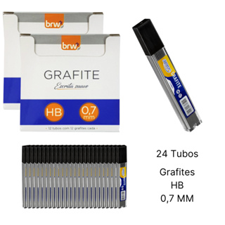 Grafite HB 0.7 MM Caixa com 24 Tubos em Oferta na Shopee