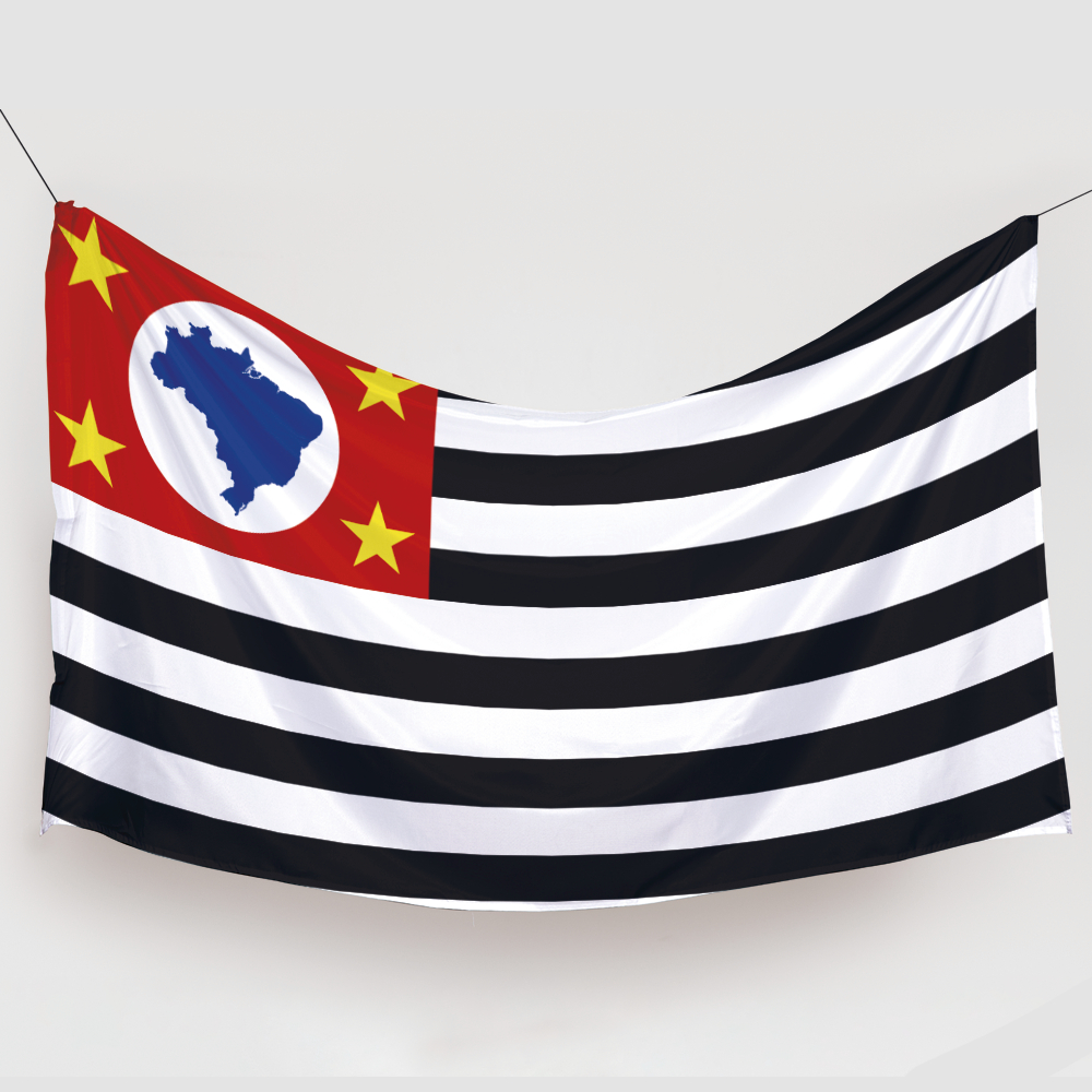 Bandeira Do Estado De São Paulo 1,00x0,70 - 100% Poliéster