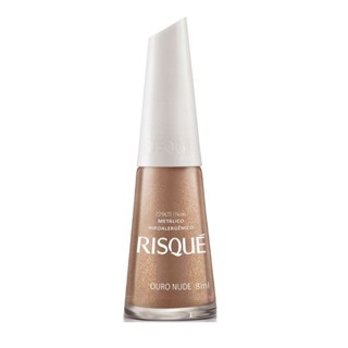 Esmalte Risqué Ouro Nude Metálico- 8ml