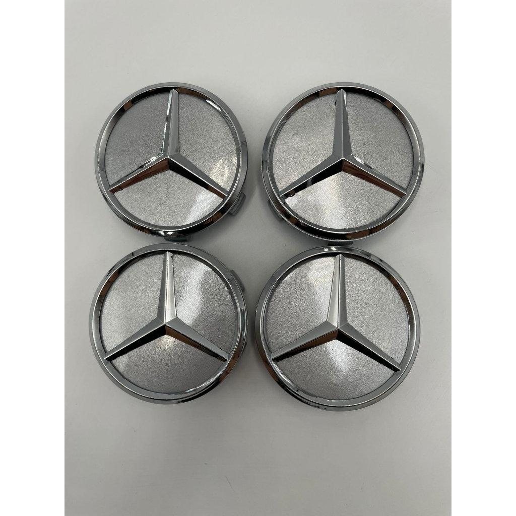 Kit Calota Miolo Roda Mercedez Classe A Mercedes Estrela Cromada