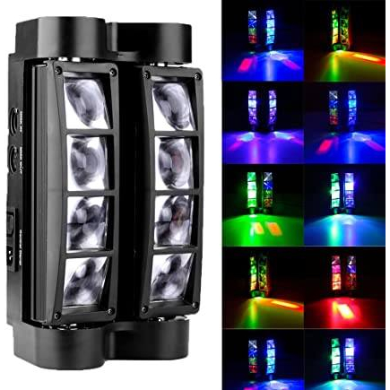 Mini Spider 8 Leds De 5w Rgbw Dmx Profissional Led P/ Fest