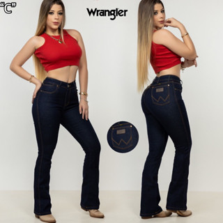CALÇA JEANS FEMENINA CAUNTRY TXC LAÇO CUT WANGLER TASSA MONTARIA PEÃO