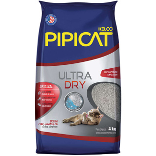 Areia Higiênica Pipicat Ultra Dry Para Gatos 4kg em Oferta na Shopee