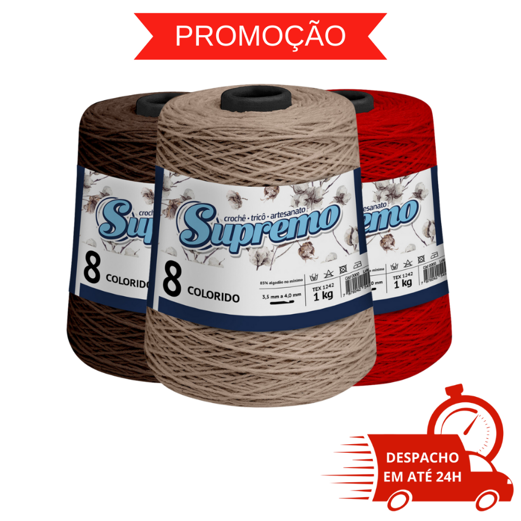 Barbante Supremo 1 kg FIO 8 - PRONTA ENTREGA