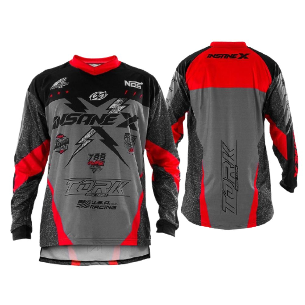 Camisa Blusa Motocross Trilha Masculino Feminino Velocross Enduro Pro Tork Insane X Bike Esporte