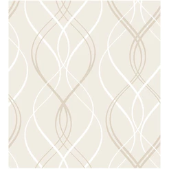 Papel De Parede Abstrato Bege Elegante Em Adesivo Vinílico, Quarto, Sala, Lavabo, Corredor 2,50m