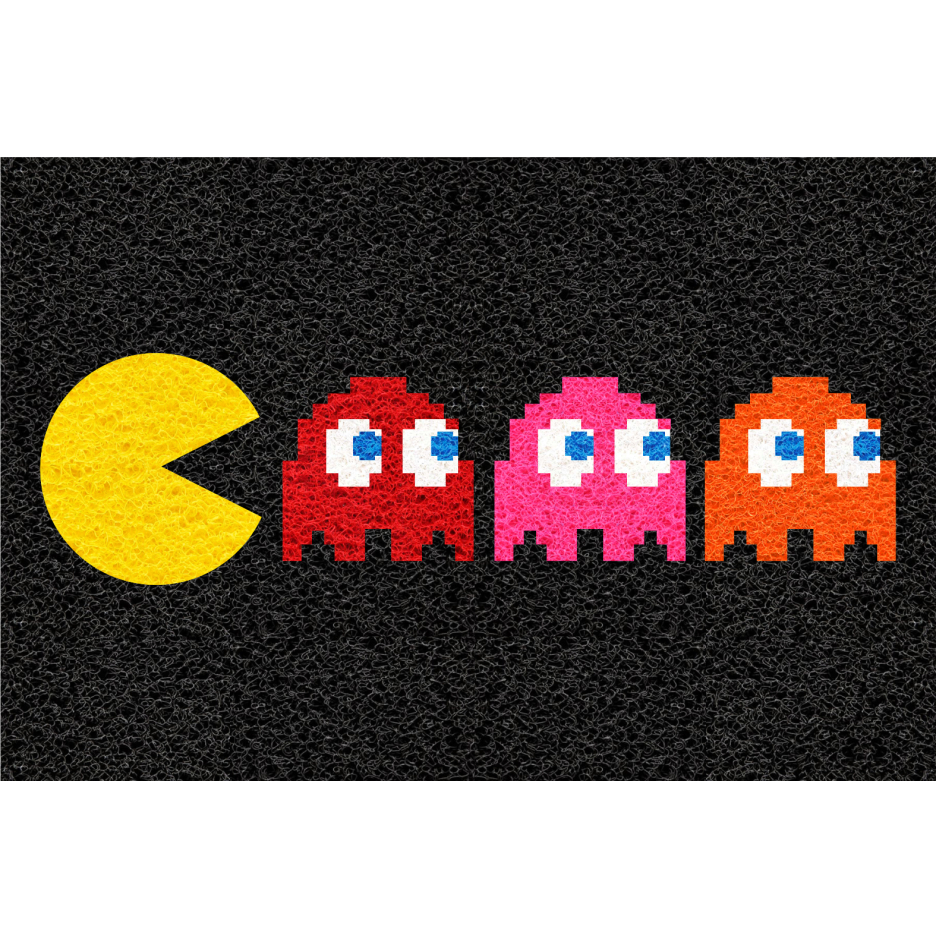 Tapete capacho Pac man grande 60x40