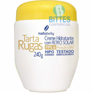 CREME HIDRATANTE FACIAL TARTA RUGAS NATUBELLY COSMÉTICOS PELE HIDRATA