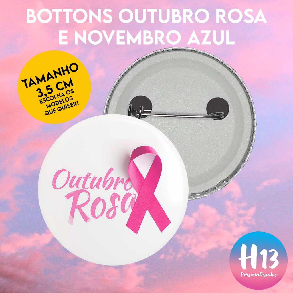 Broche Outubro Rosa Personalizado: Onde Comprar | BuscaProdutos