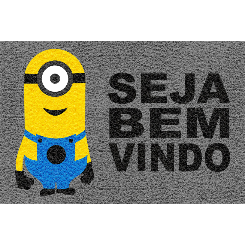 Tapete capacho seja bem vindo Minion 60x40