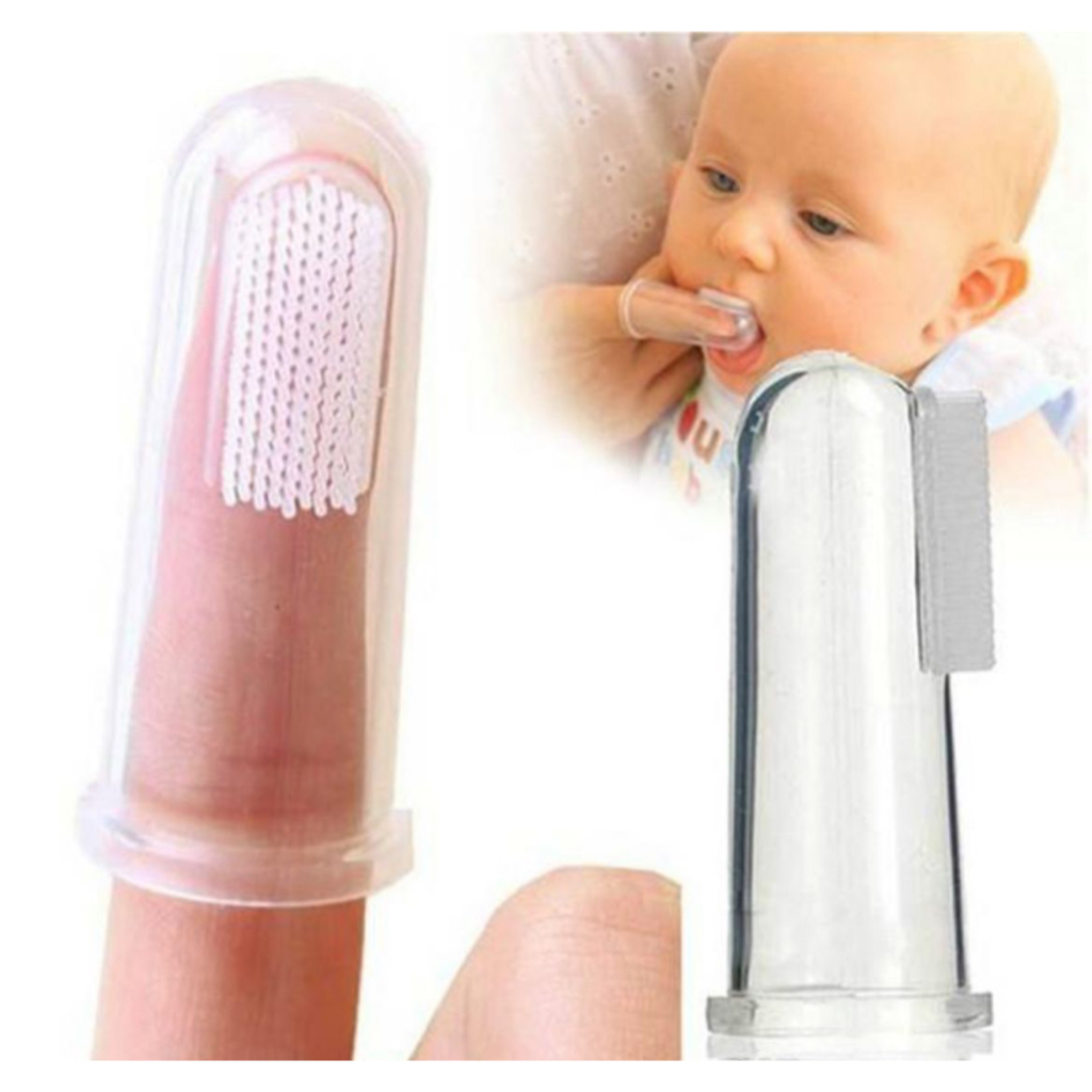 Escova de Dente Massageadora de Dedo para Bebê