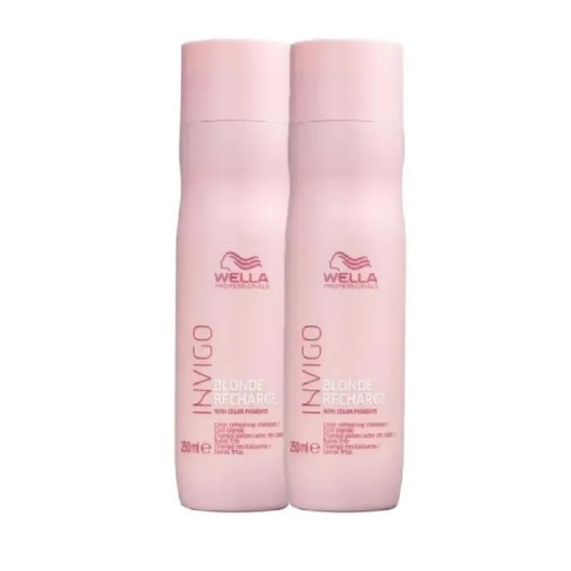 Kit Wella Professionals Invigo Blonde Recharge - 2x Shampoo 250ml