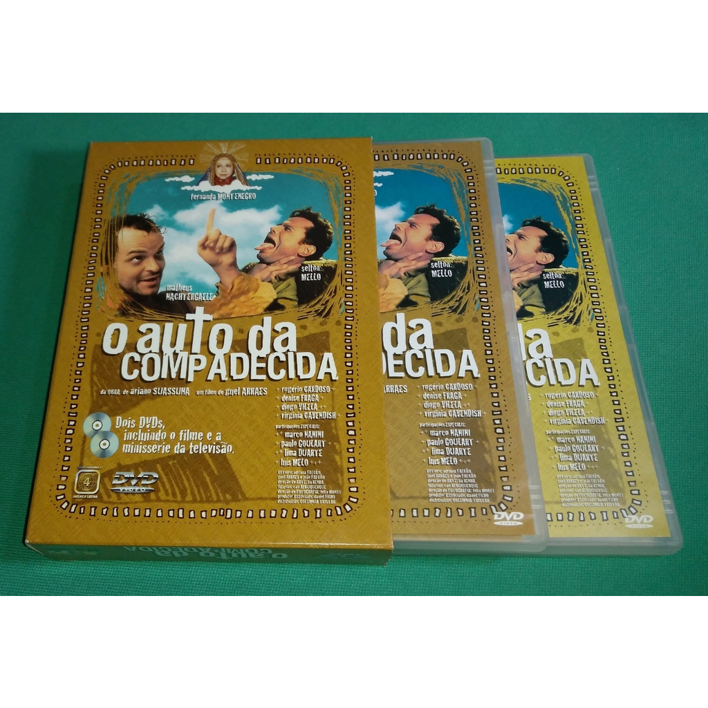 DVD DUPLO O Auto Da Compadecida ( Filme + Miniserie )