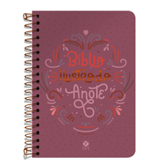 Bíblia Ilustrada Anote Rosa Brilhante - NVT - Letra Normal - Capa Dura Espiral em Oferta na Shopee