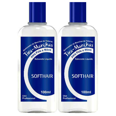 Sabonete Líquido Tira Manchas 100ml Softhair 2 Unidades em Oferta na Shopee