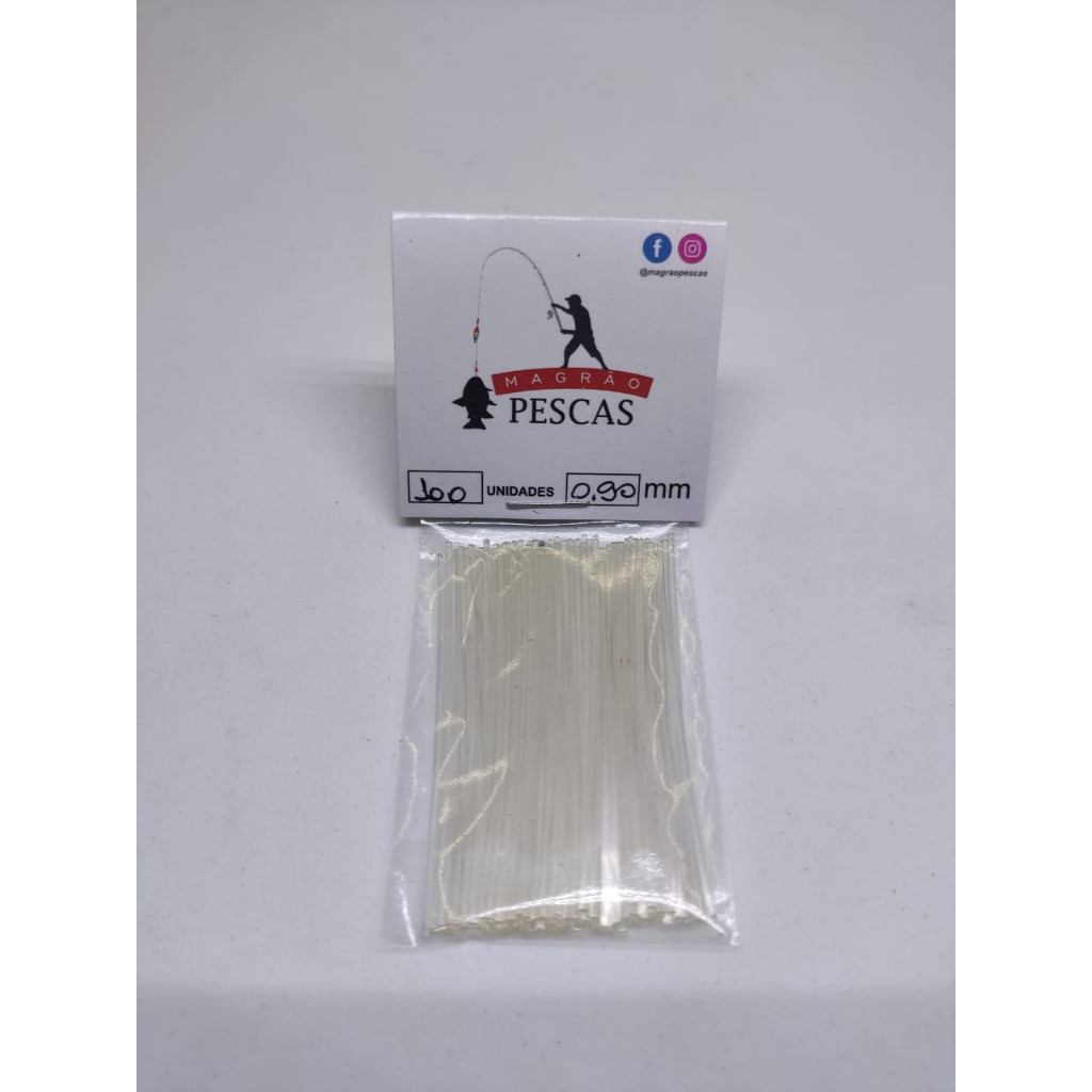 Linhas retificadas para montagem de iscas para pesca anteninhas  c/100