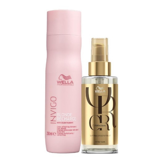 Kit Wella Invigo Blonde Recharge - Sh E Óleo
