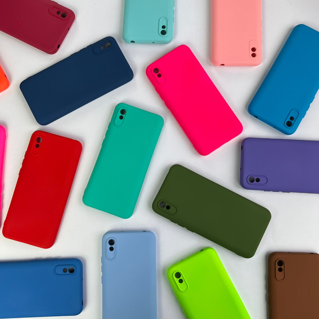 Capinha Para Xiaomi Redmi 9A /9i /9AT //Capa Case Silicone Aveludada Colorida Forrada (CF26) (1).