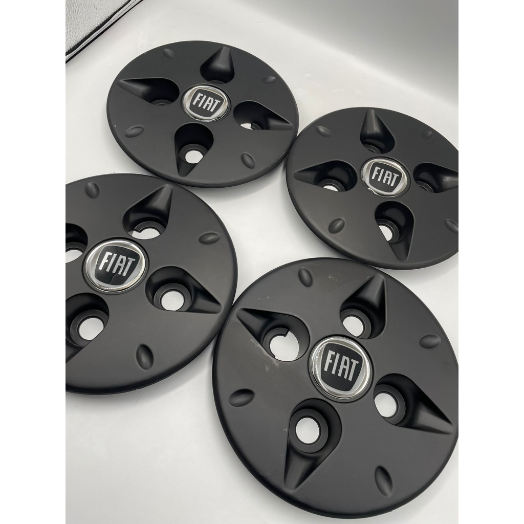 Kit Calota Centro Roda Ferro Siena Doblo Punto Aro 13 14 15