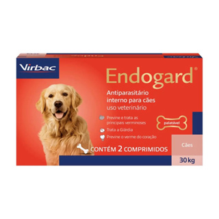 Endogard Virbac 30kg com 2 comprimidos em Oferta na Shopee