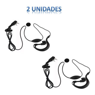 Kit 2 Fone de Ouvido Rádio Comunicador Ht Baofeng 777s Kenwood