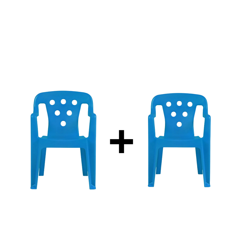 Kit 2 Cadeira Infantil Poltroninha Kids Plástica Mor Festa em Oferta na Shopee