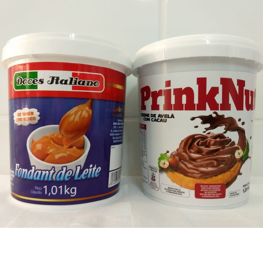 DOCE DE LEITE DE POTE E CREME DE AVELÃCOM CACAU , CADA POTE CONTEM 1KG em Oferta na Shopee