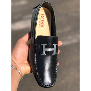 Mocassim Sapato Masculino Hugo Boss Casual em Couro Látego Legítimo Confortável
