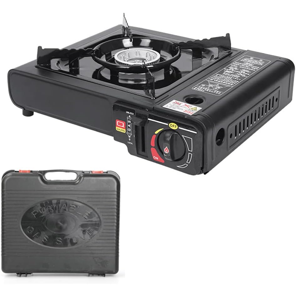 Fogão Portátil Fogareiro Cooktop Acampamento C/ Maleta