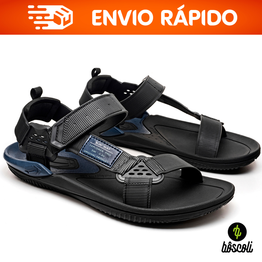 Papete Sandália Surf Way Original Confortável Trilha Masculino Discovery + Nota Fiscal em Oferta na Shopee