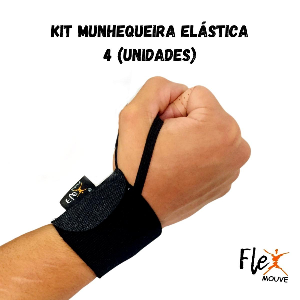 Kit 4 Munhequeiras Anatômica Tensor De Pulso Elástica Ajustável Tendinite Artrite Alivia Dor Expedição