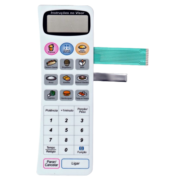 MEMBRANA TECLADO PARA MICROONDAS PANASONIC NN 5658JR JUNIOR PLUS