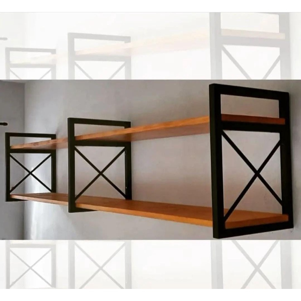 Prateleira estilo industrial EM FERRO com 25CM DE PROFUNDIDADE COM ATE 120CM DE COMPRIMENTO em Oferta na Shopee