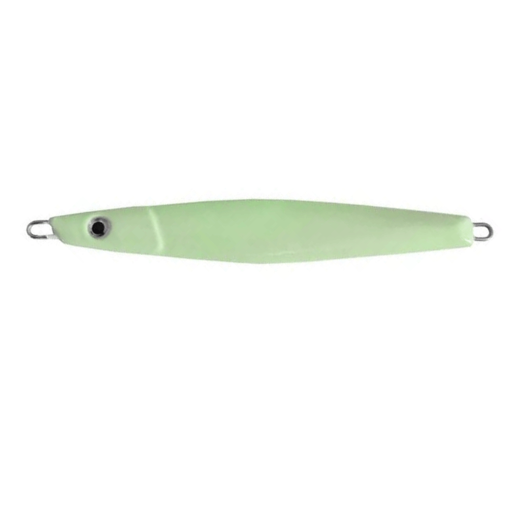 Isca Artificial Jig Dragon 125gr Albatroz Cor Glow -Badejo, Olhete,Garoupa, anchovas, olho de boi e entre outros Fundo Água salgada