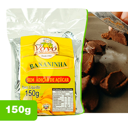 Bananinha sem Adição de Açúcar Doces Vovó São Lourenço
