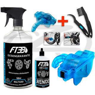 Kit Limpa Corrente Limpeza Lubrifica Correntes P/bike 5 Em 1 CZO