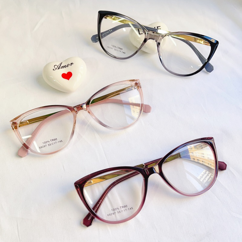 Armação De Óculos Feminino Gatinha Novo /68297