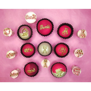 Carimbos para brigadeiros confeitaria filme Barbie Epic