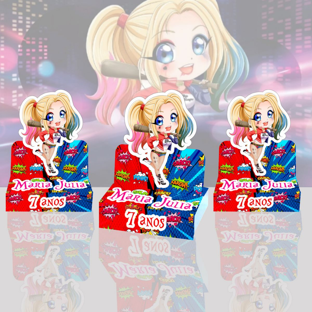 10 Caixinhas porta chocolate Arlequina ou 10 Caixas Coringa Supresa Aniversário Lembrancinhas Personalizadas em Oferta na Shopee