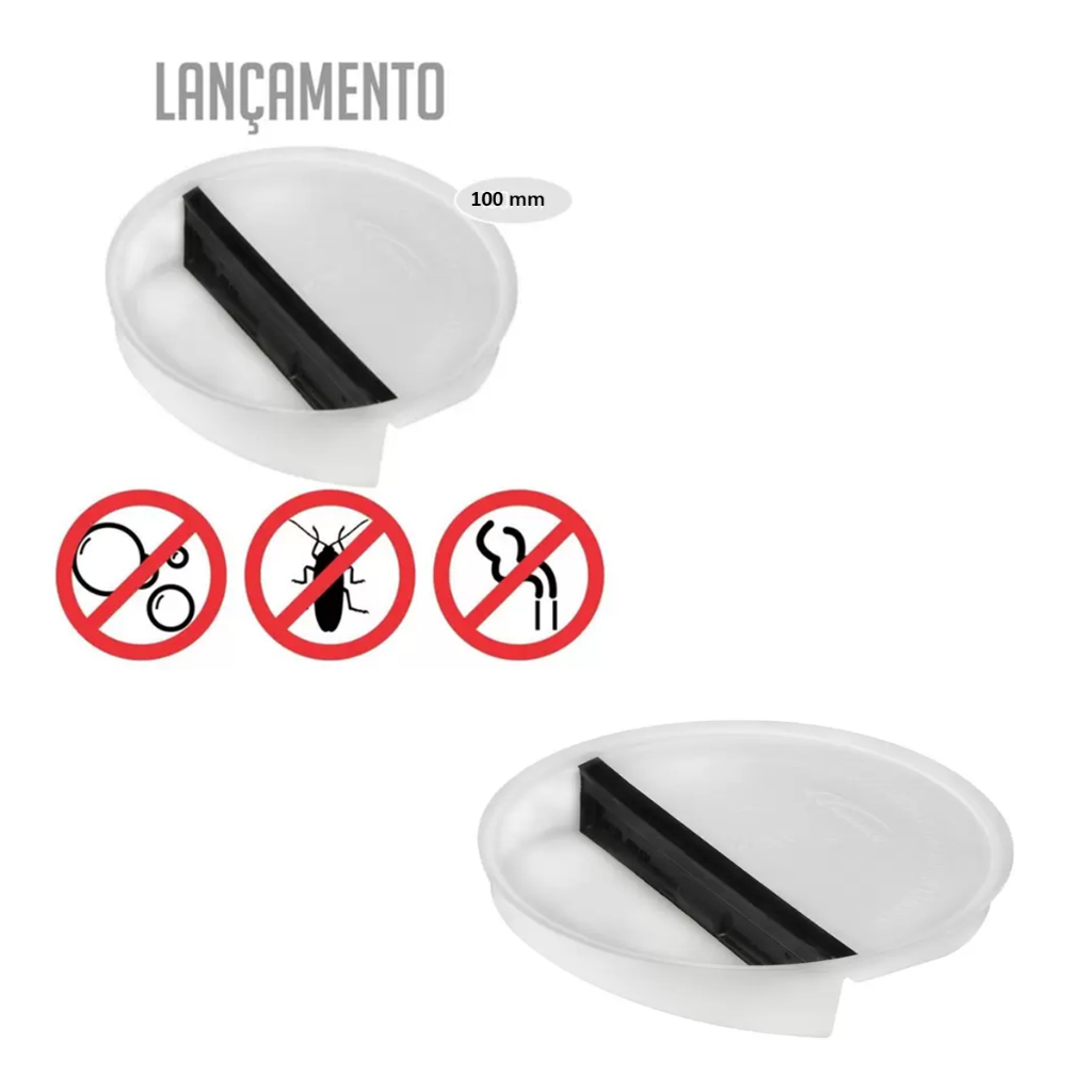 Ralo Anti Insetos Anti Espuma Anti Cheiro 100mm Contra Mau Cheiro Baratas Amanco Cozinha banheiro lavatório lavanderia gourmet Torneira